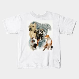 American Staffordshire Medley Kids T-Shirt